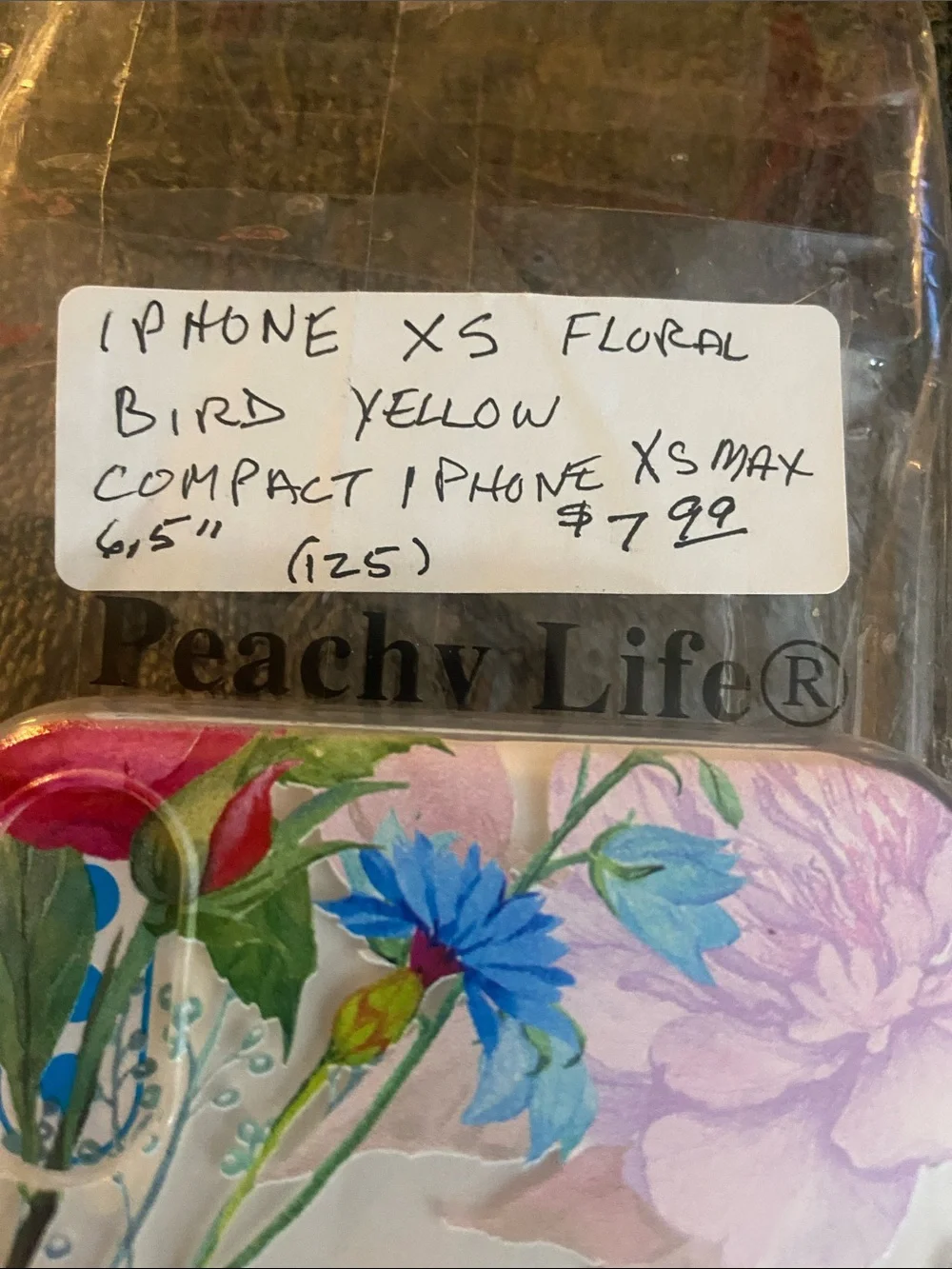 iPhone XS Yellow Bird Floral Phone Case for Women